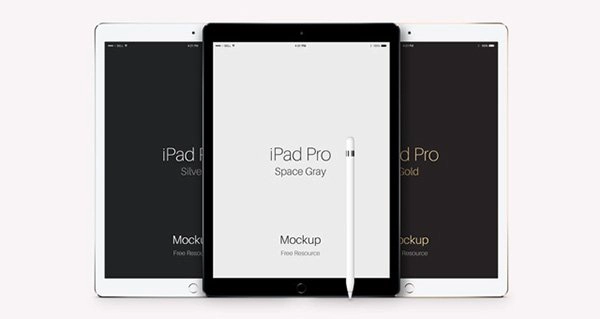 iPad Pro Vector Mockup
