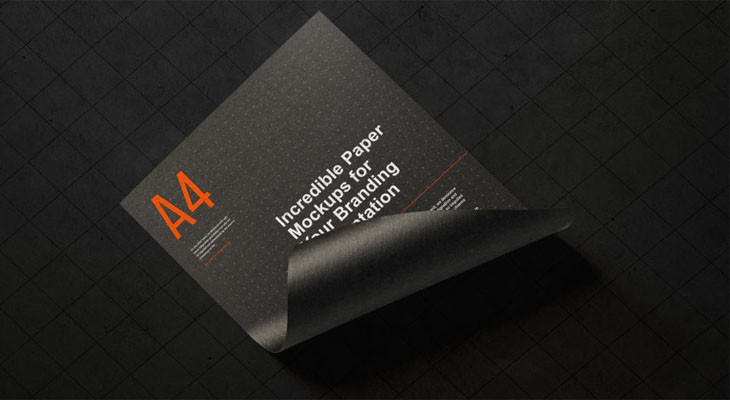 Free A4 Paper Branding Mockup For Flyers & Letter Head