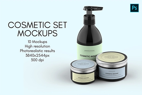 Cosmetic Set Mockups - 10 Views