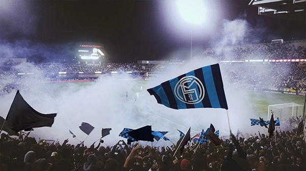Free Football Soccer Flag Mockup