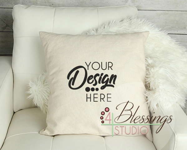 Canvas Pillow Mockup
