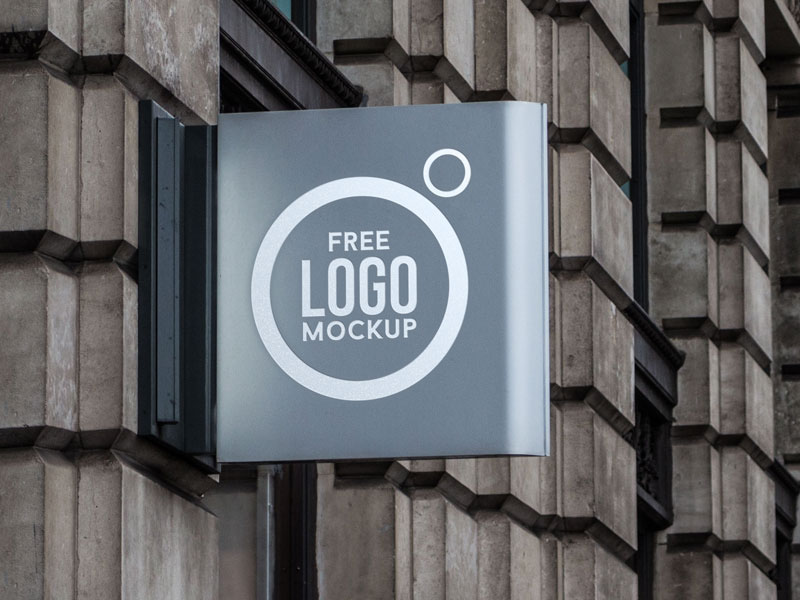 logo Mockup Wall Sign MockUp free logo mockup mockup psd psd mockup freebie download