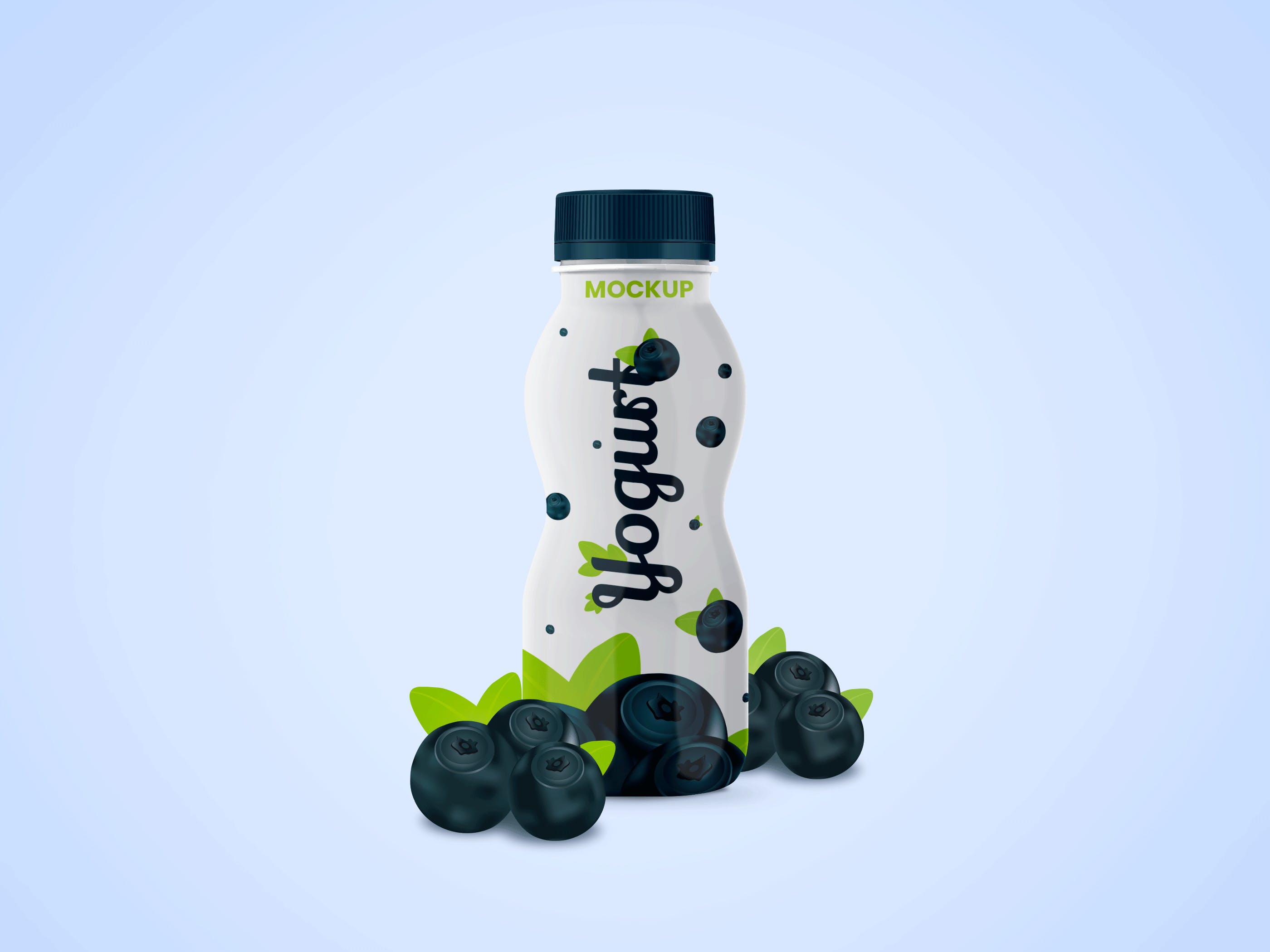 Yogurt Bottle PSD Mockup