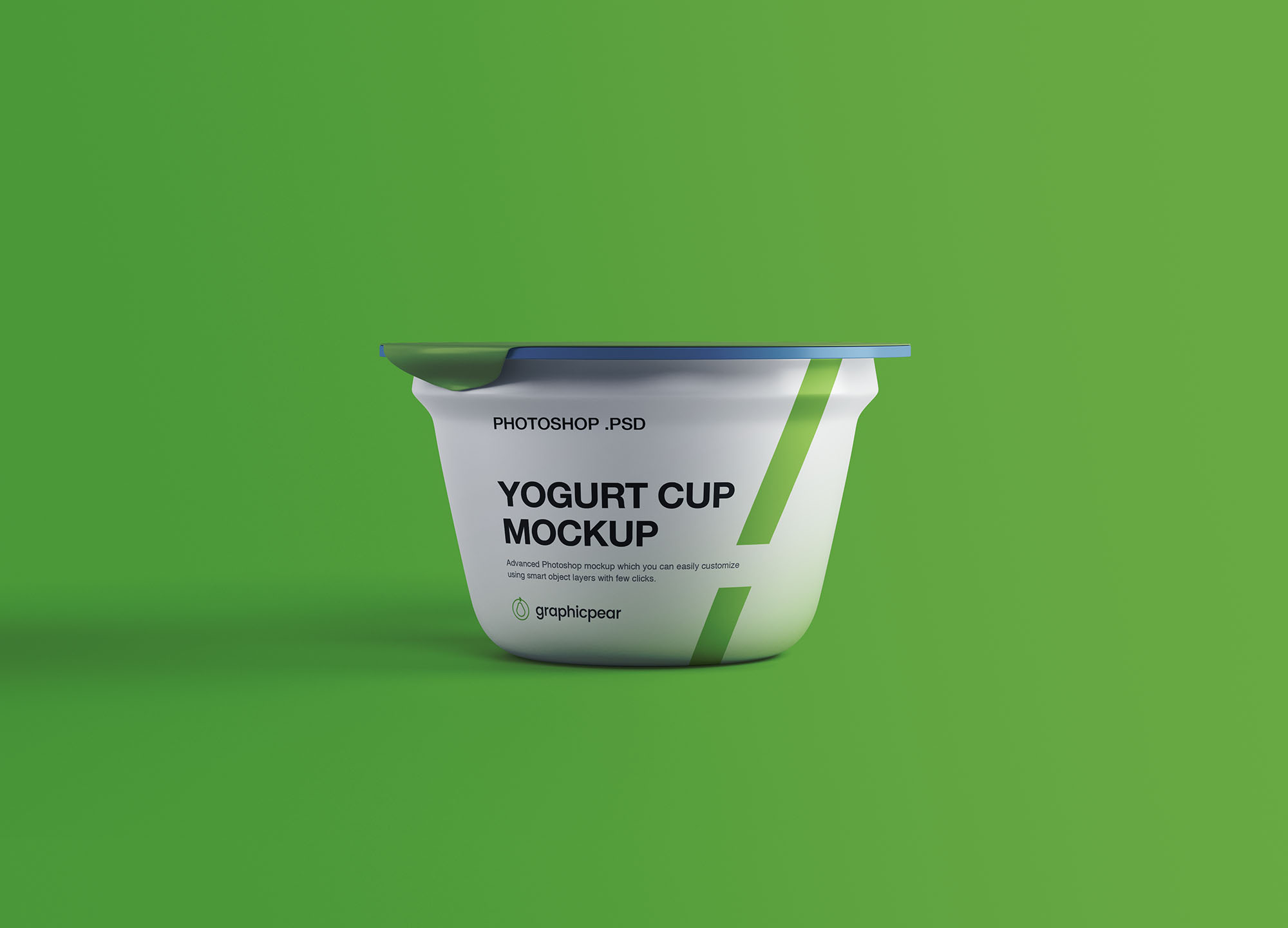 Free Plastic Yogurt Cup Mockup