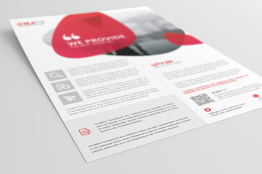Free A4 Flyer Mockup