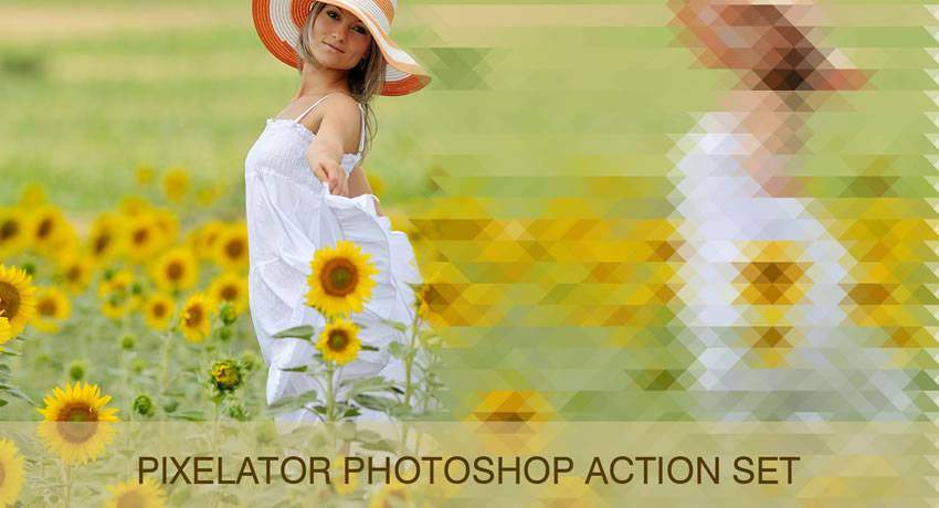 Pixelate спецэффекты бесплатные действия фотошоп