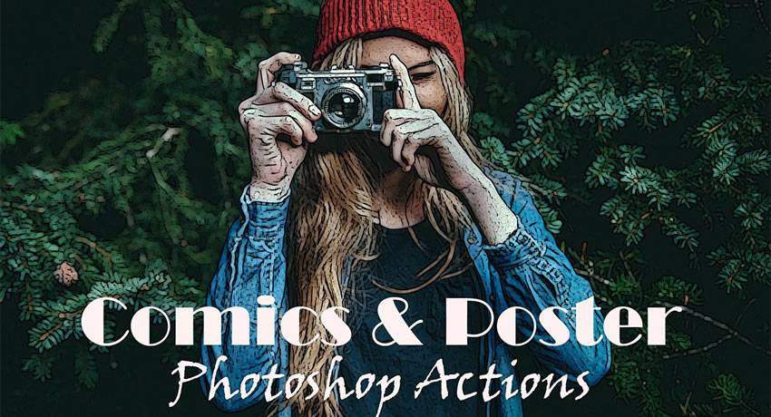 Comic Poster спецэффекты фото бесплатные фотошоп акции