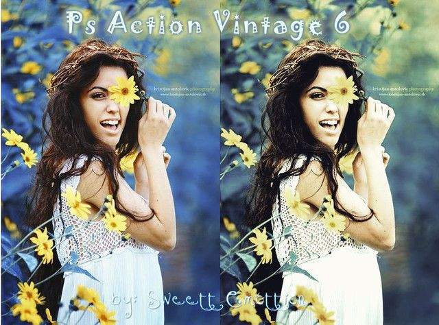 Ps Action Vintage 6 Фотошоп