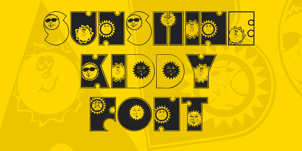 Бесплатный шрифт Sunshine Kiddy Fun