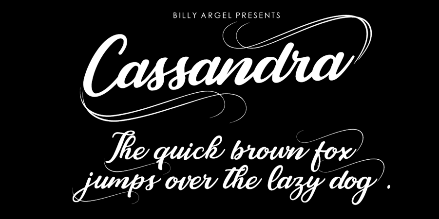 Бесплатный Cassandra Рукописный шрифт Fun