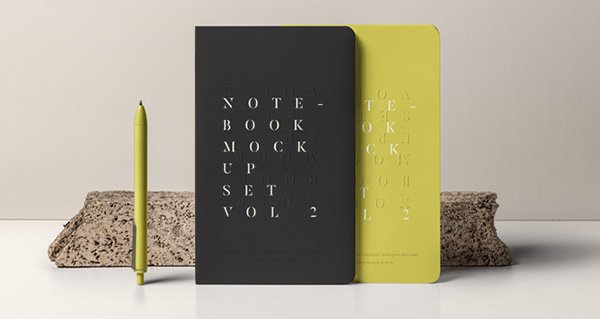 Psd Notebook Free Mockup Set