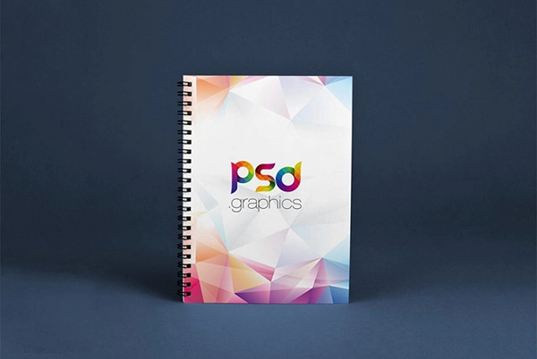 Spiral Notebook Mockup Free PSD