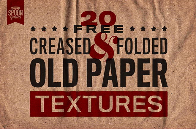 old creased free paper textures
