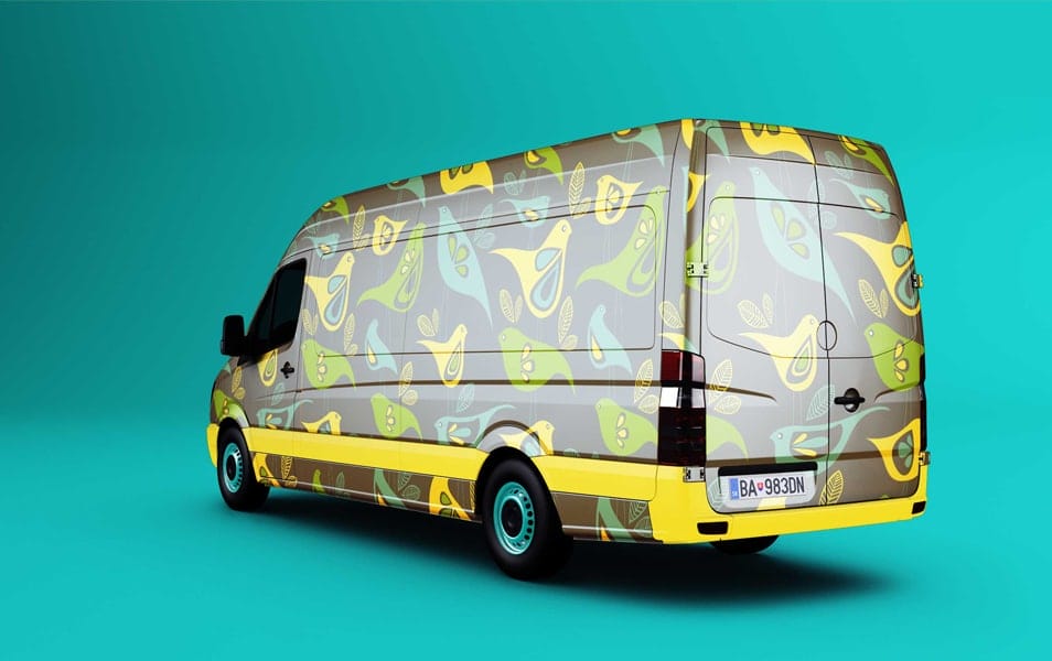 Free Mock-up Van Wrap Designs