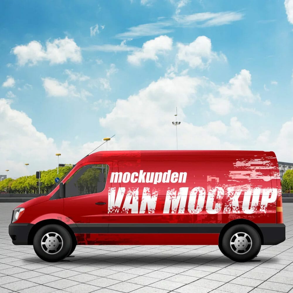 Free Vehicle Mockup PSD Template
