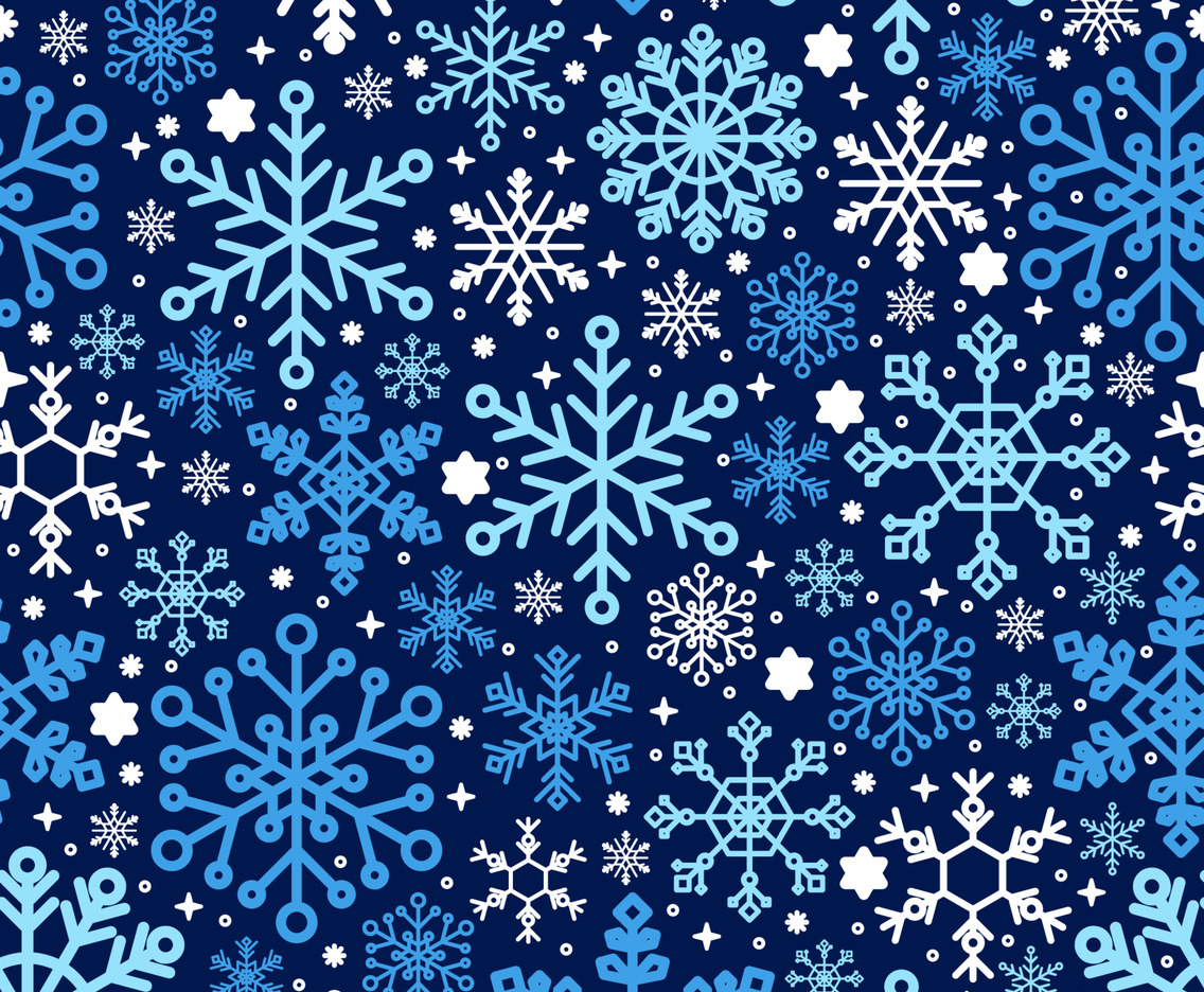 Snowflakes Seamless Pattern Background
