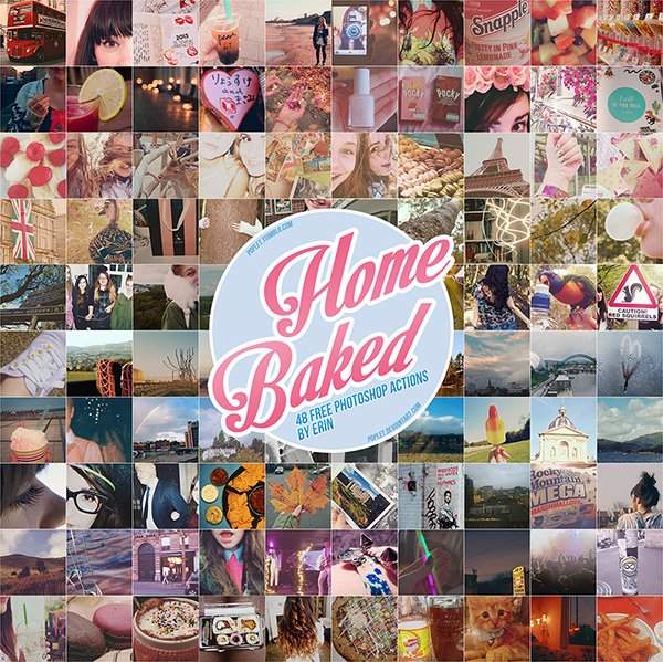 48 Free Home Baked Photoshop Actions