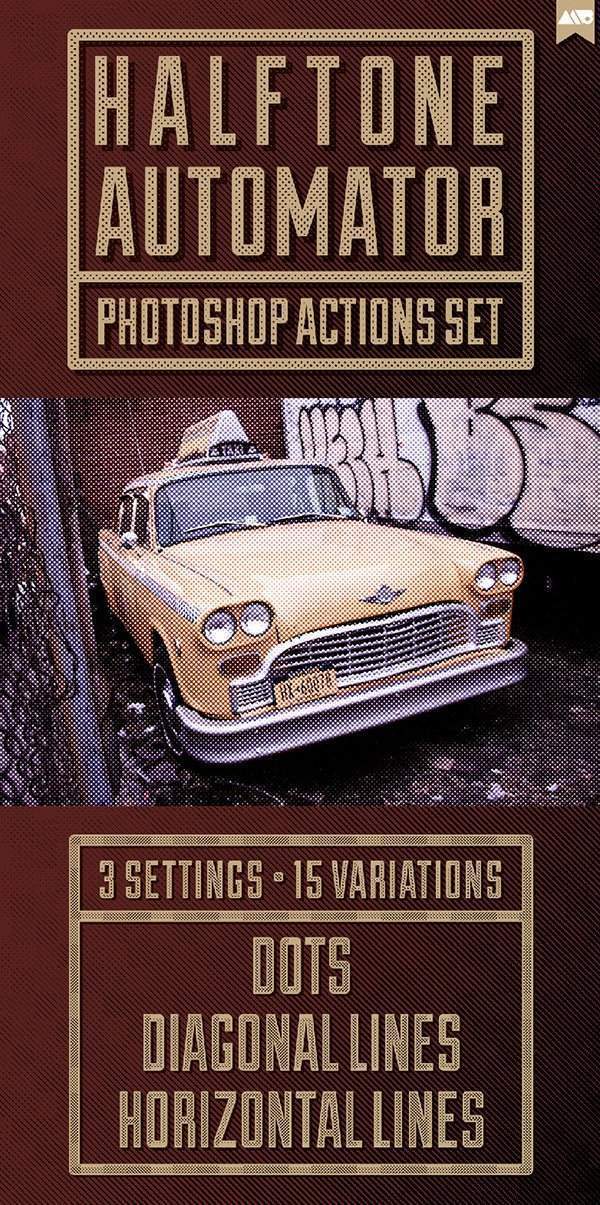 Halftone Automator Photoshop Actions